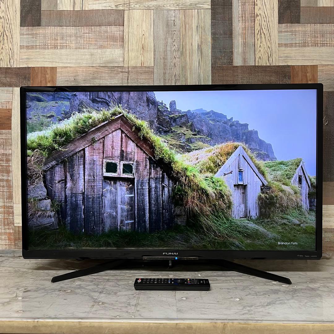 全国送料込❣️フナイ40V型HDD録画機能付液晶テレビ見ながら録画、予約が可能。