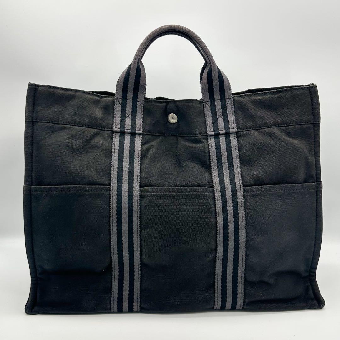 エルメス フールトゥ MM ビジネスバッグ ダークグレー　ブリーフケース