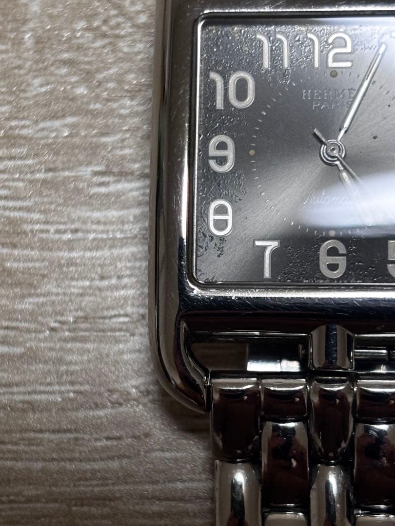 HERMES 自動巻き時計 シルバー
