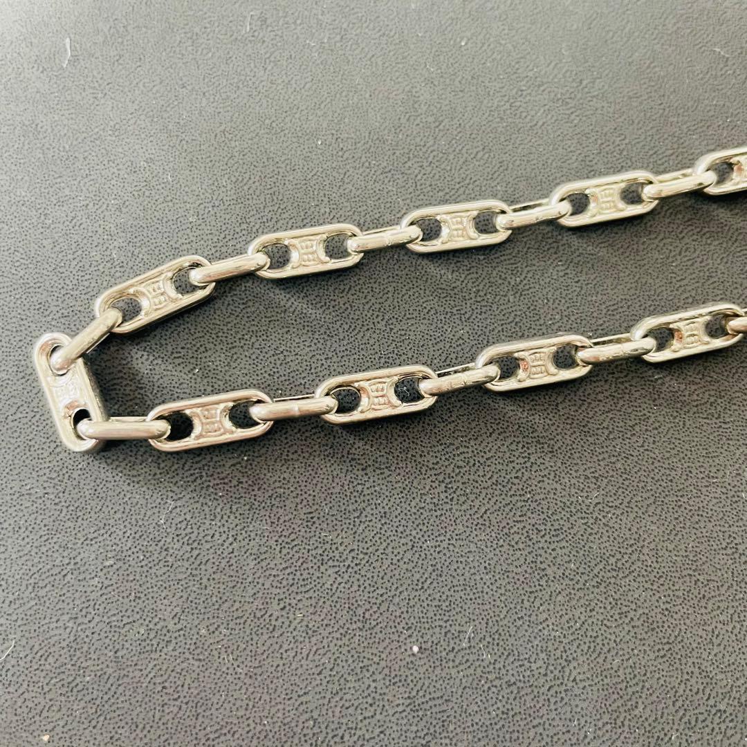 美品 CELINE ネックレス トリオンフ シルバー チェーン ロゴ