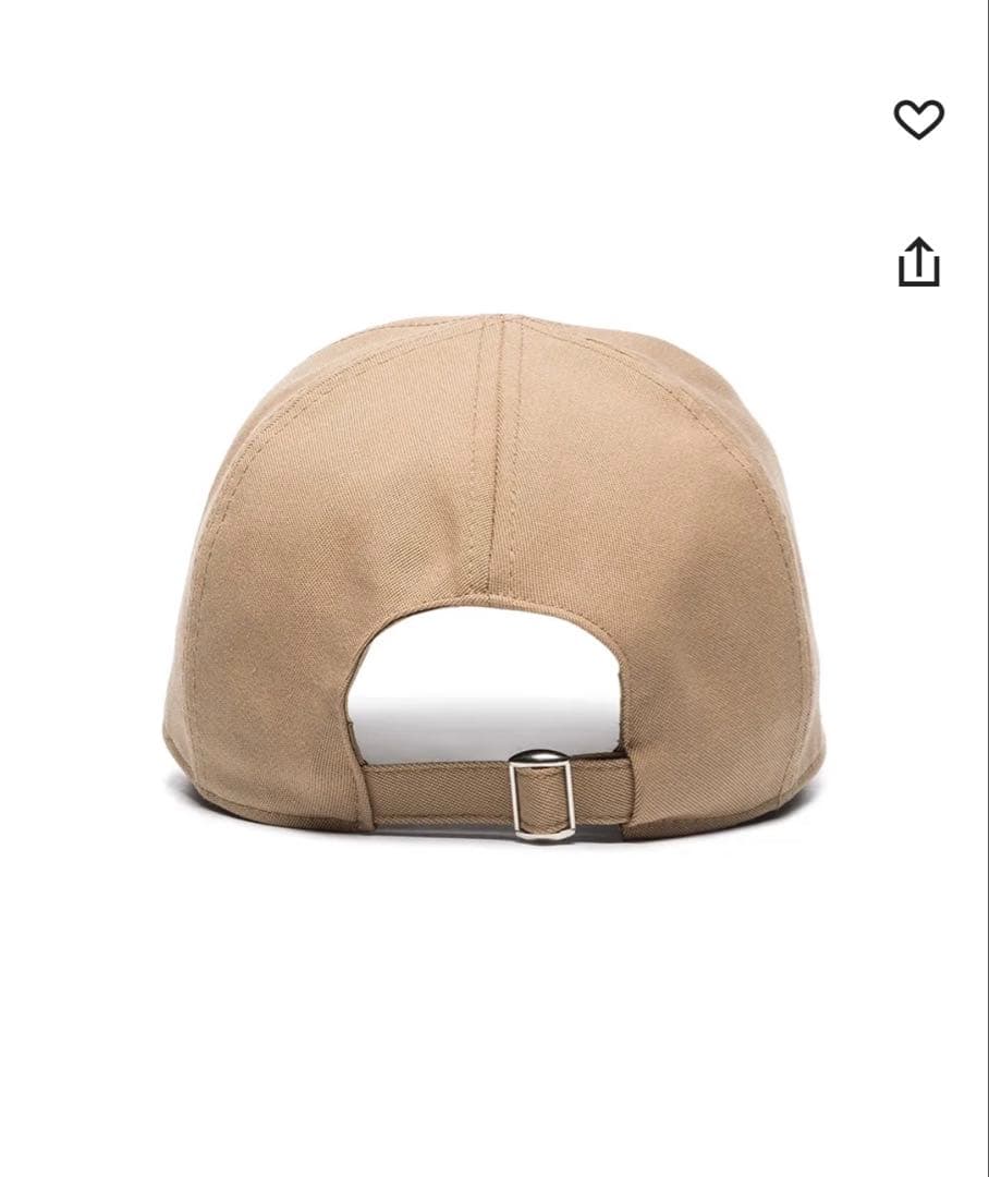 【3連休限定価格】TOTEME ロゴプレートキャップ ベージュ