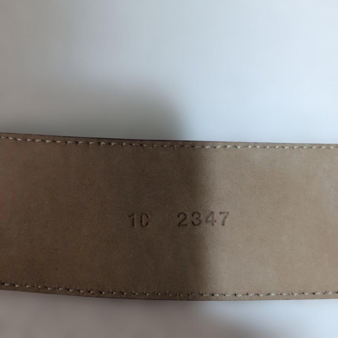 希少美品 PRADAラウンドシェイプ スエード/レザー レディースデザインベルト