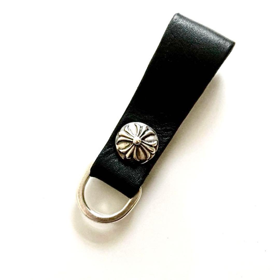 クロスボール シルバー925 ベルトループレザー Dカン ハンドメイド