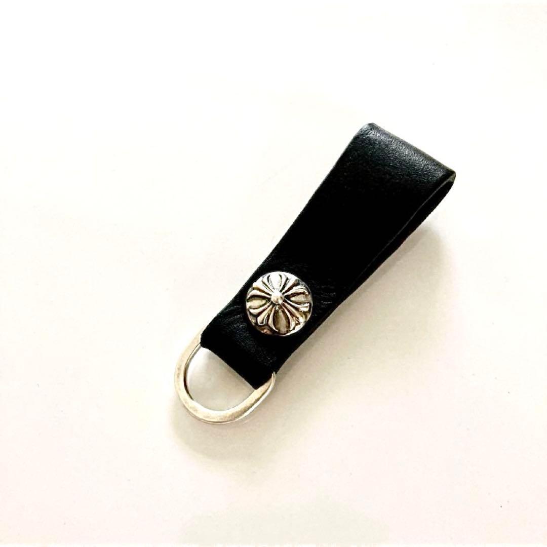 クロスボール シルバー925 ベルトループレザー Dカン ハンドメイド