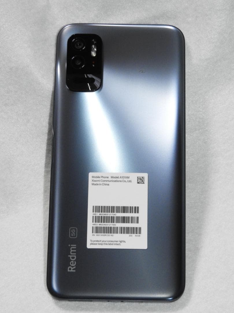 良品 Xiaomi Redmi Note 10T A101XM SIMフリー