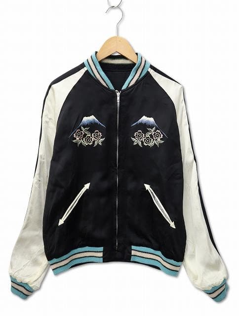 港商 東洋エンタープライズ べビ 日本地図 刺繍 スーベニアジャケット 特大