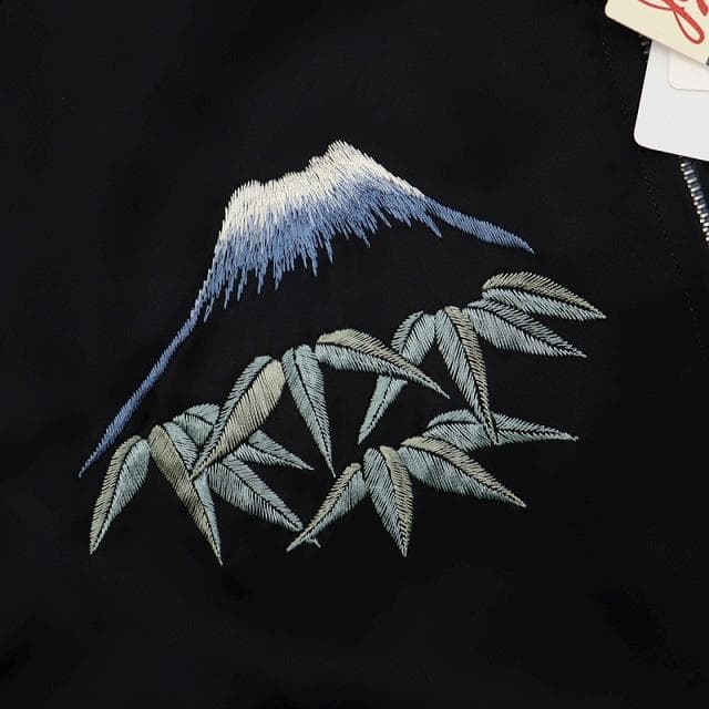 港商 東洋エンタープライズ べビ 日本地図 刺繍 スーベニアジャケット 特大