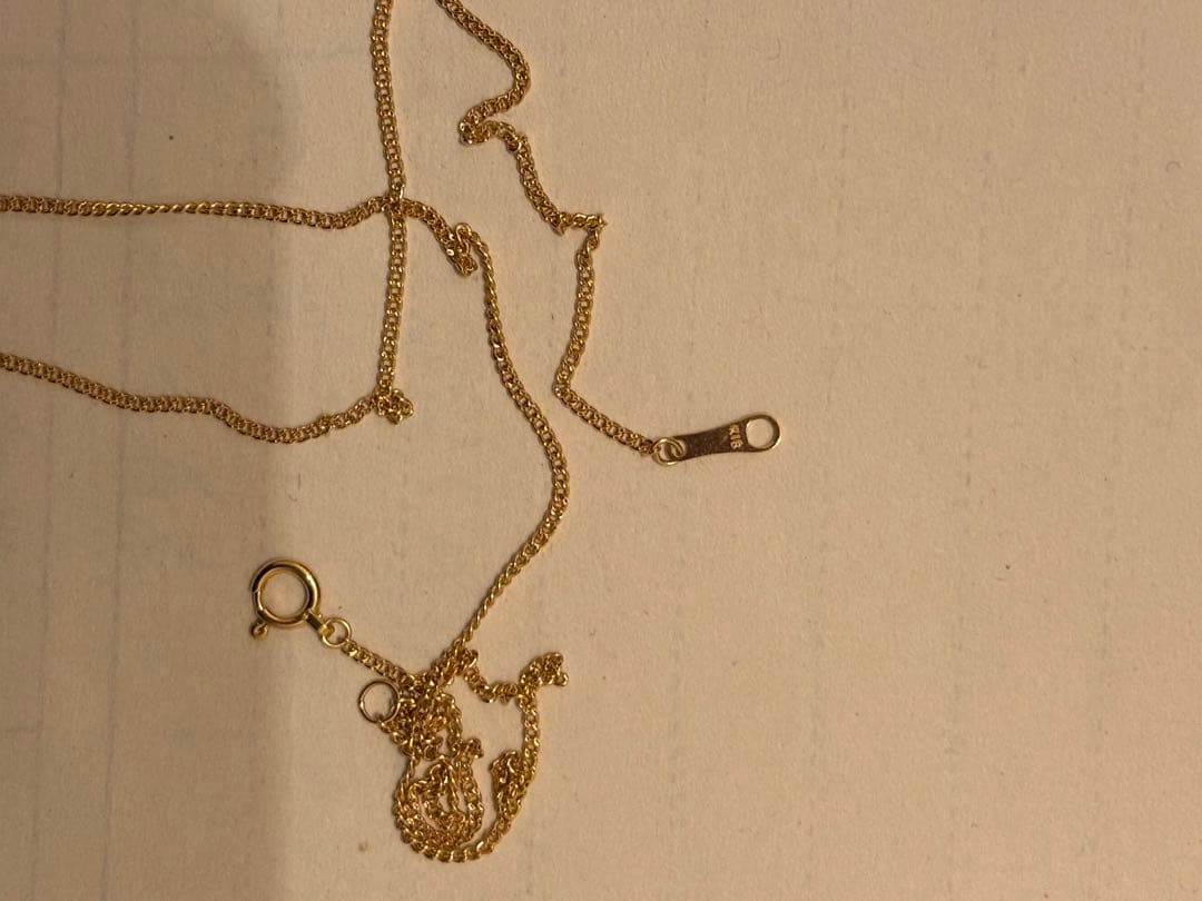 18k ネックレス ゴールド 750 45cm