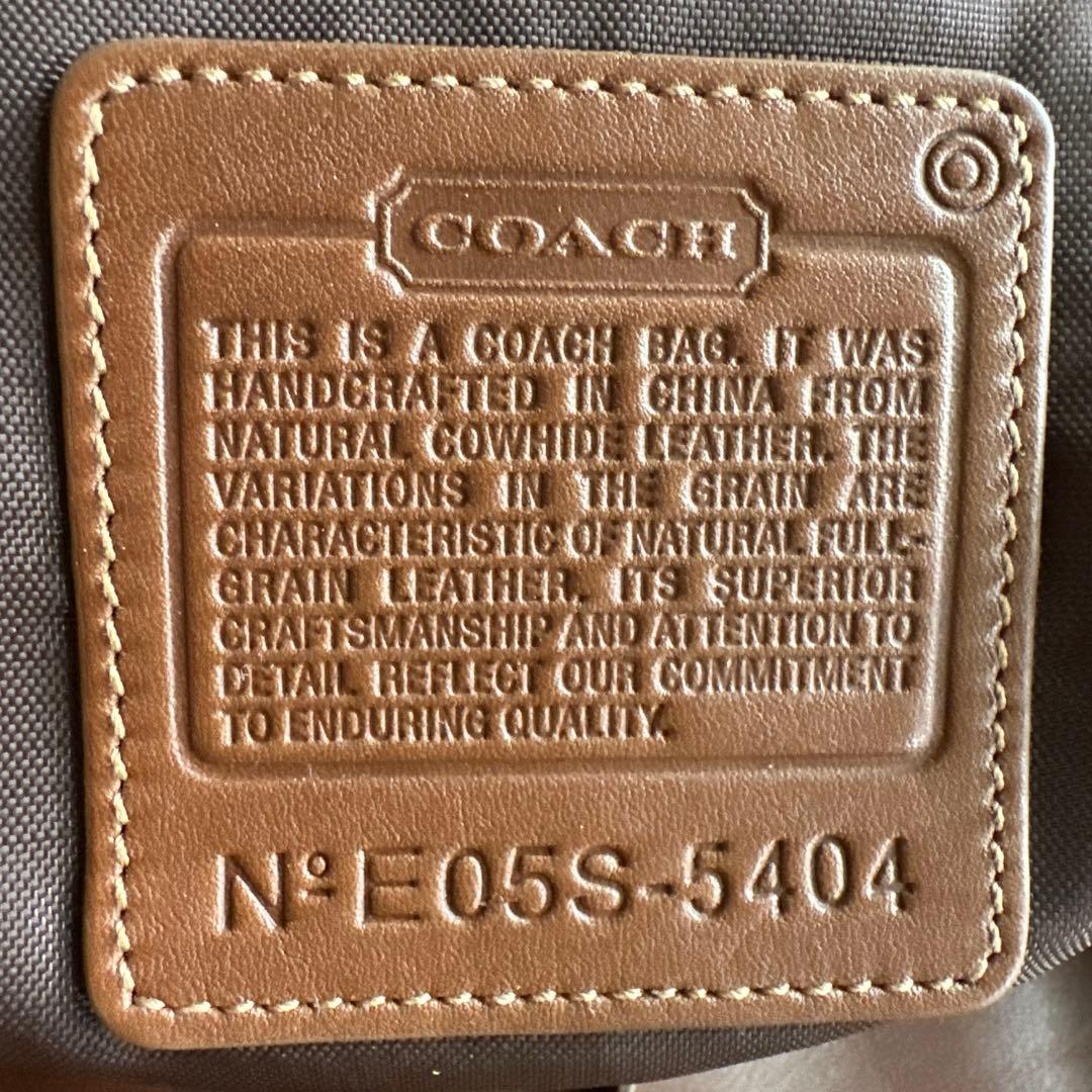 6*h様 COACH コーチ ボストン レザー 本革 バッグ 旅行 ブラウン