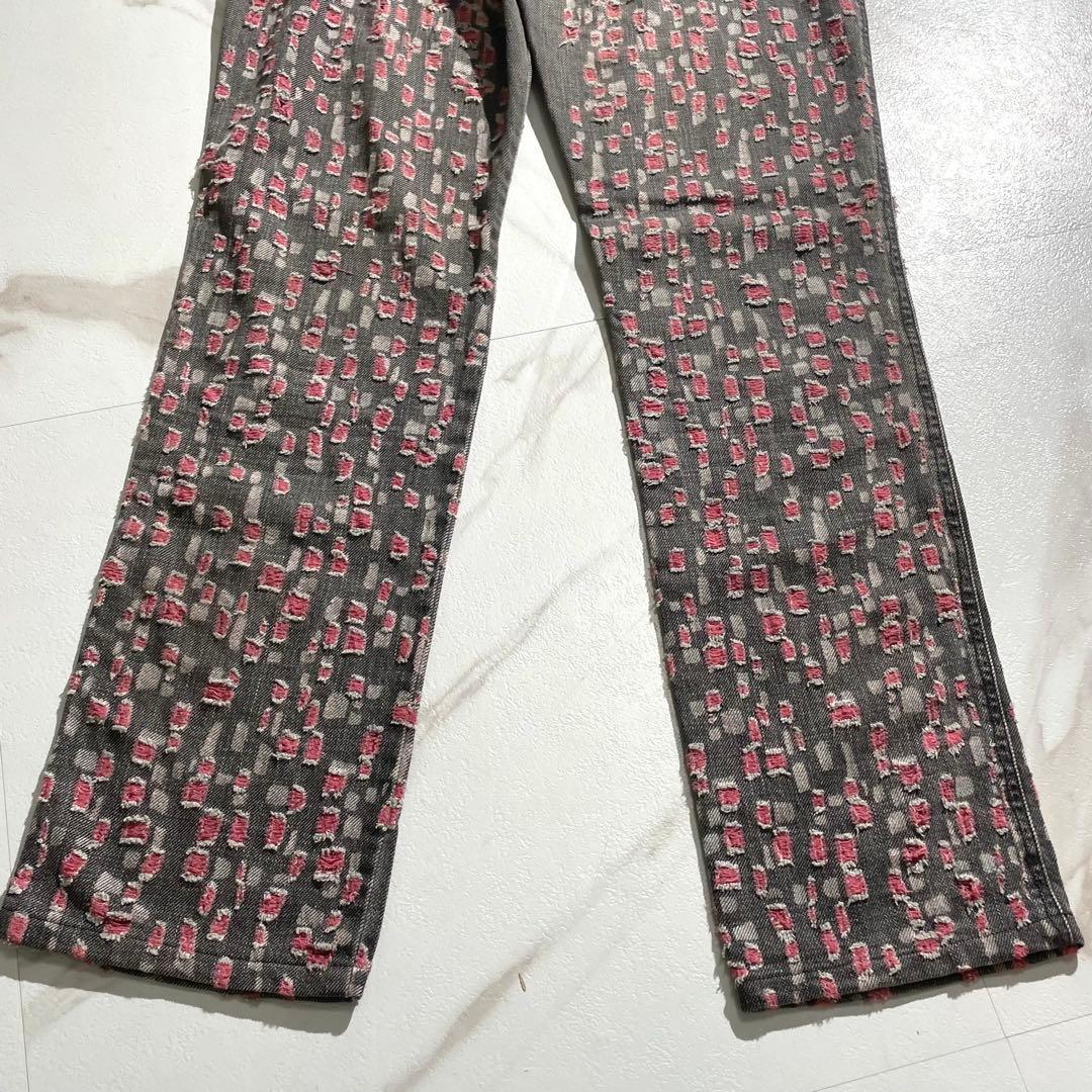 入手困難✨ シャネル CHANEL デニム 38 M ダメージ加工 ブラック