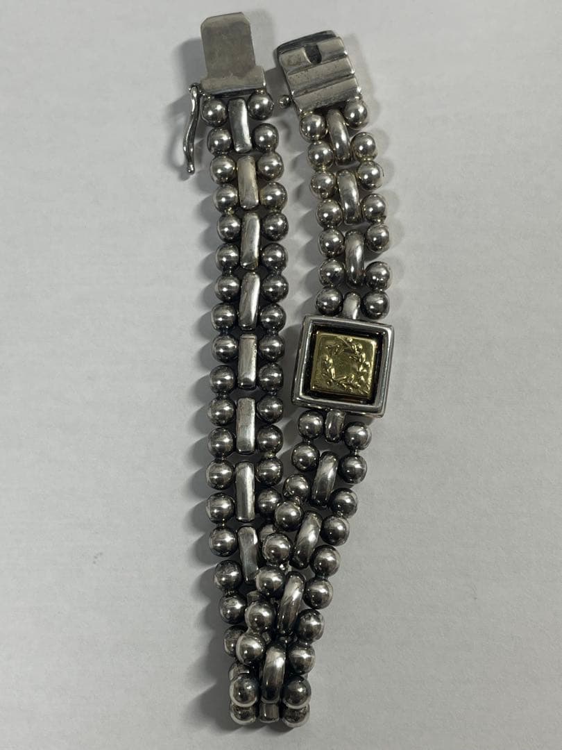 最終值下SV925/K18金ブレスレット