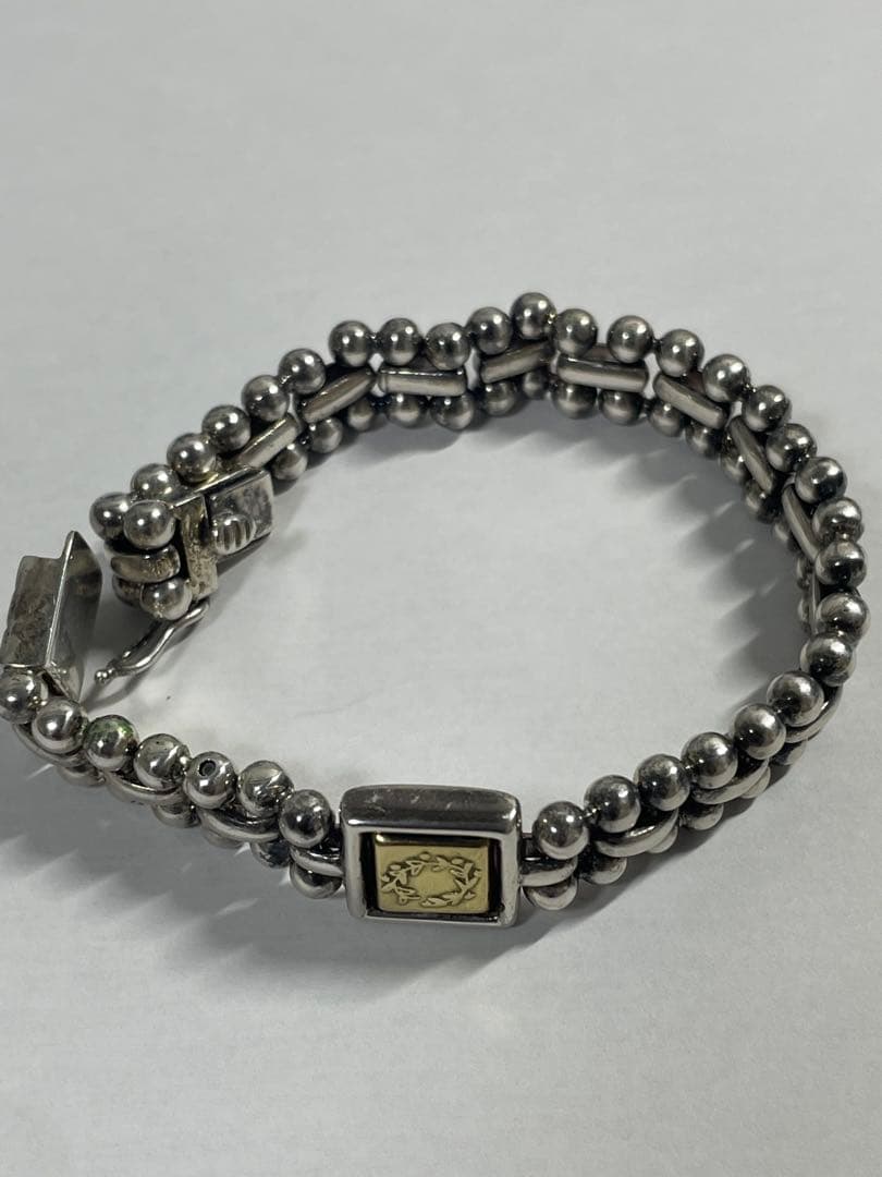 最終值下SV925/K18金ブレスレット