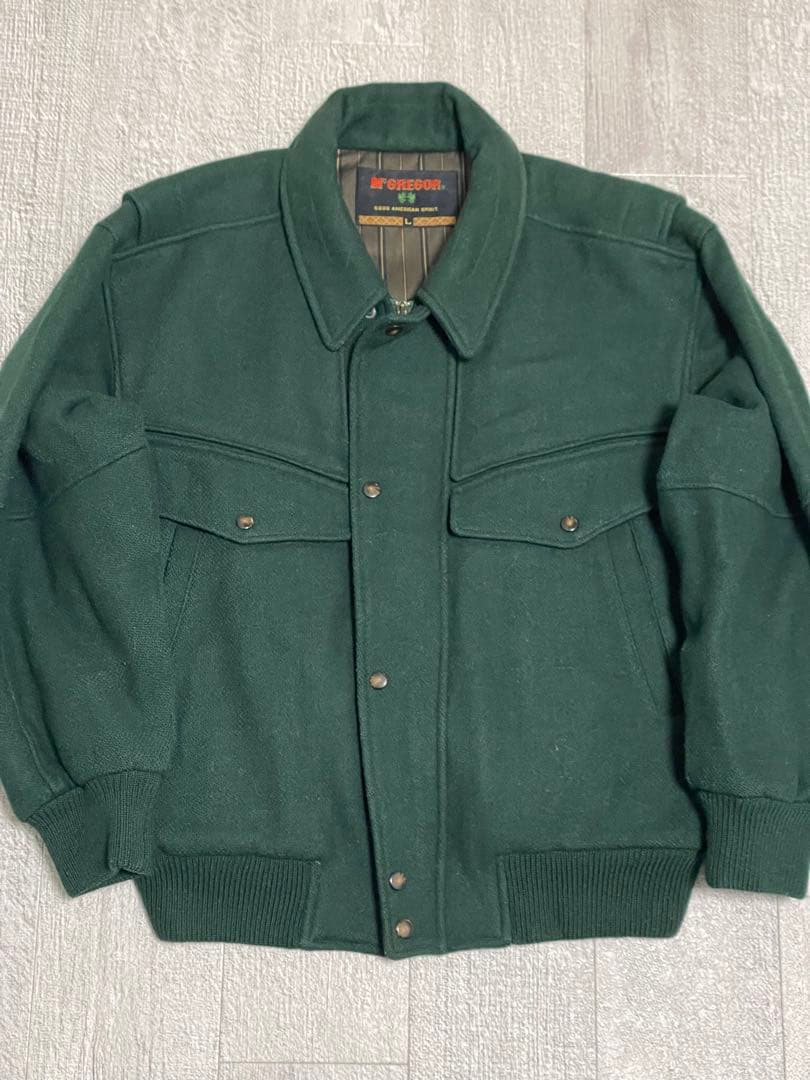 極美品!80's McGREGOR A-2 wool bomber jacket
