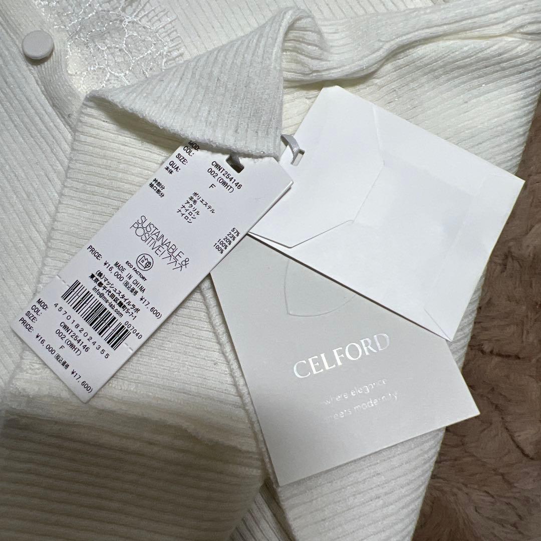 CELFORD セルフォード♪レーストリムニットプルオーバーCWNT254146