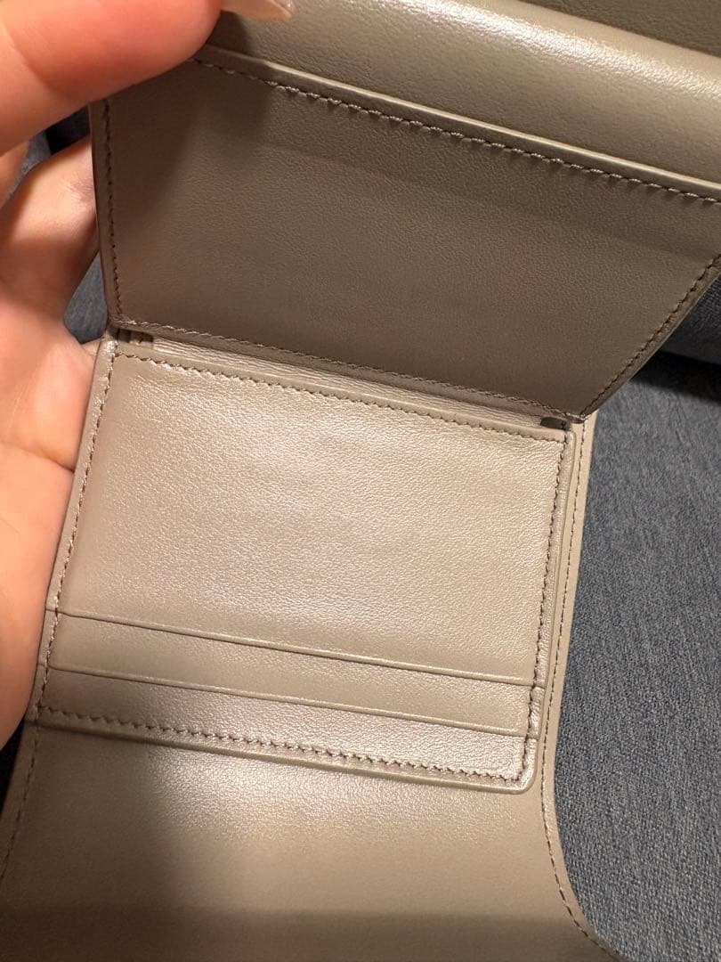 CELINE スモールフラップウォレット トリオンフ　シャイニーカーフ　スキン