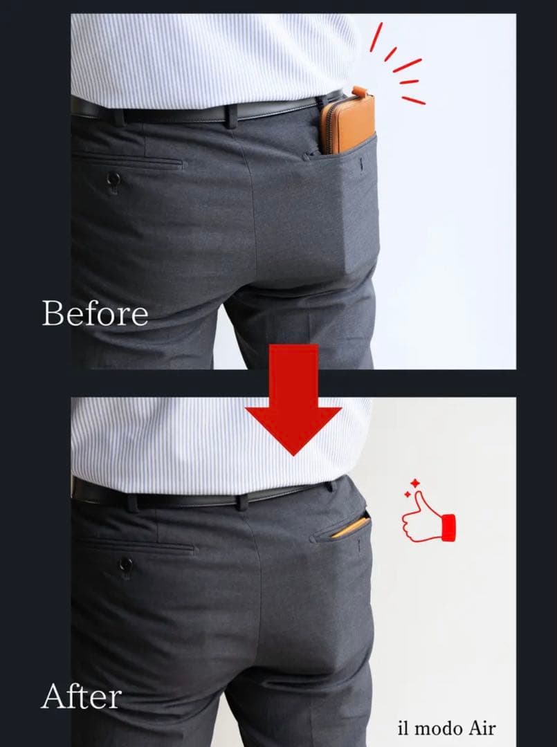 未使用 il mode Air イルモードエア 長財布 右利き用 STATUSY