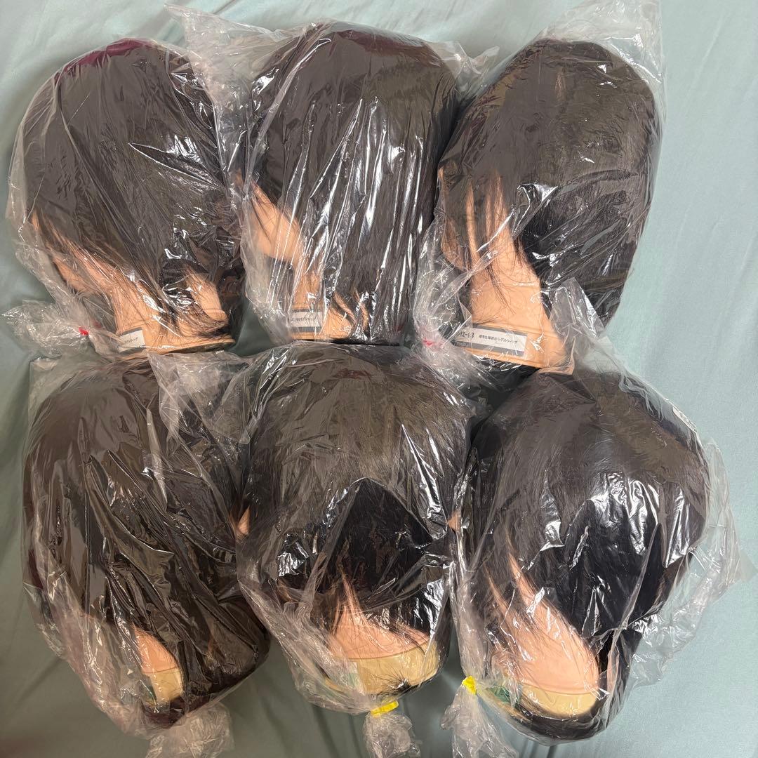 カットウィッグ練習用3体、本番用3体