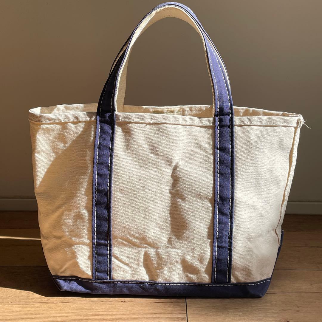 L.L.Bean トート オープン・トップ M ブルー 美品 ビンテージ
