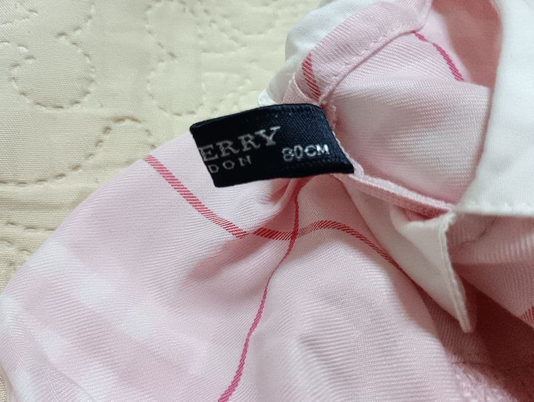 BURBERRY　80　チェックワンピース　スモッキング　フォーマル