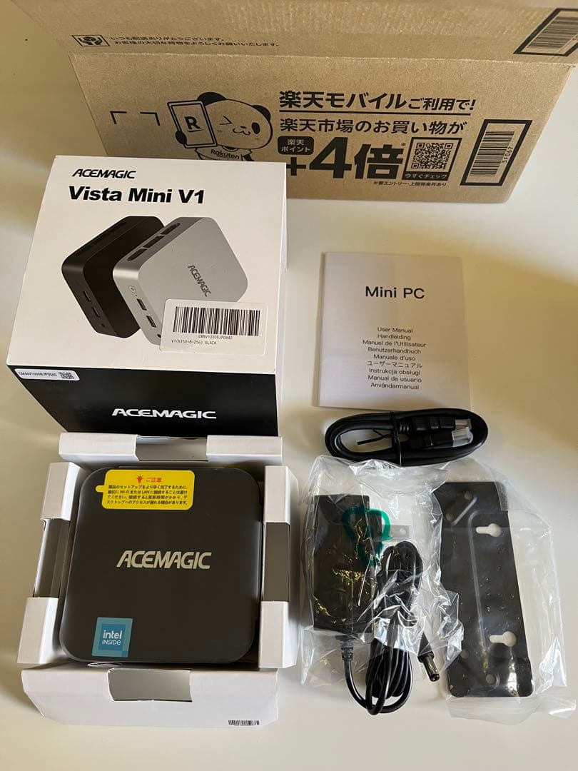 【新品】ACEMAGIC Vista Mini V1 N150 ミニPC 黒