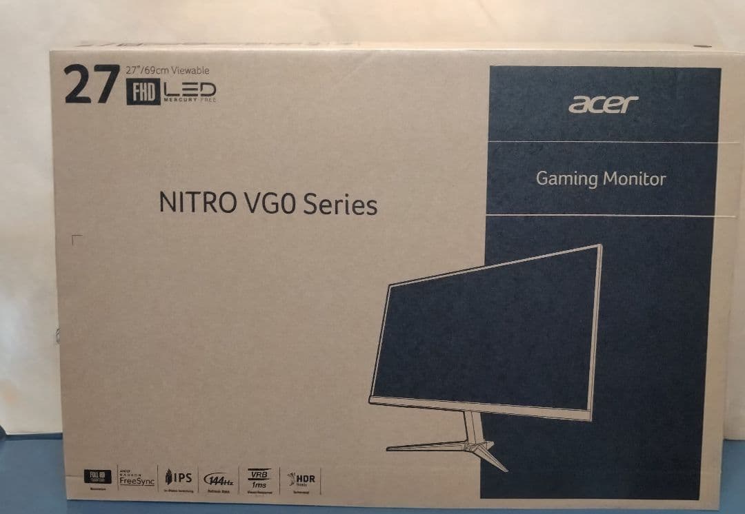 Acer VG270 Pbmiipx 27インチ ゲーミングモニター