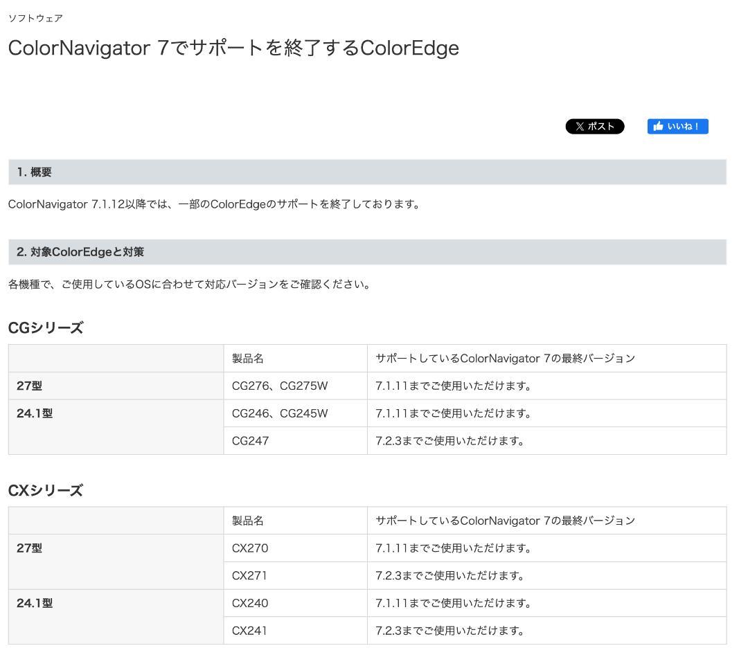 EIZO CX240-CNX　モニターフード付