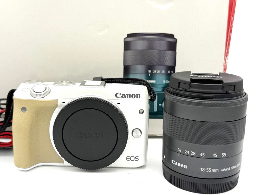 【完動品】Canon EOS M3 レンズセット ミラーレス 動作確認済み