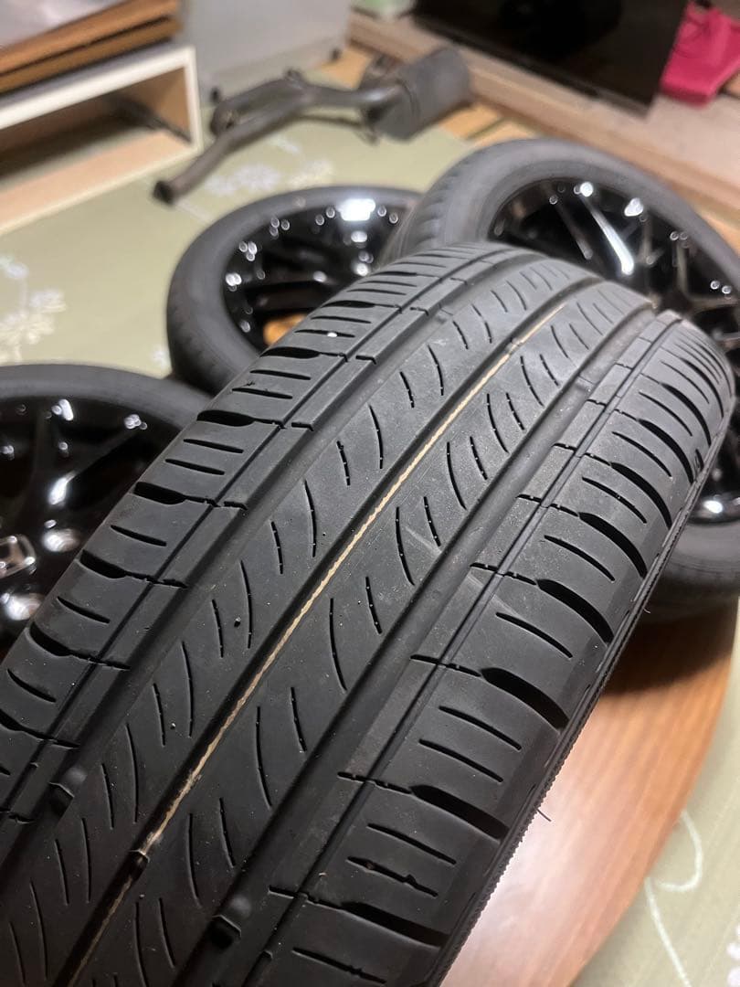 カフェモカn-boxカスタム 2本①純正ホイールタイヤ付き