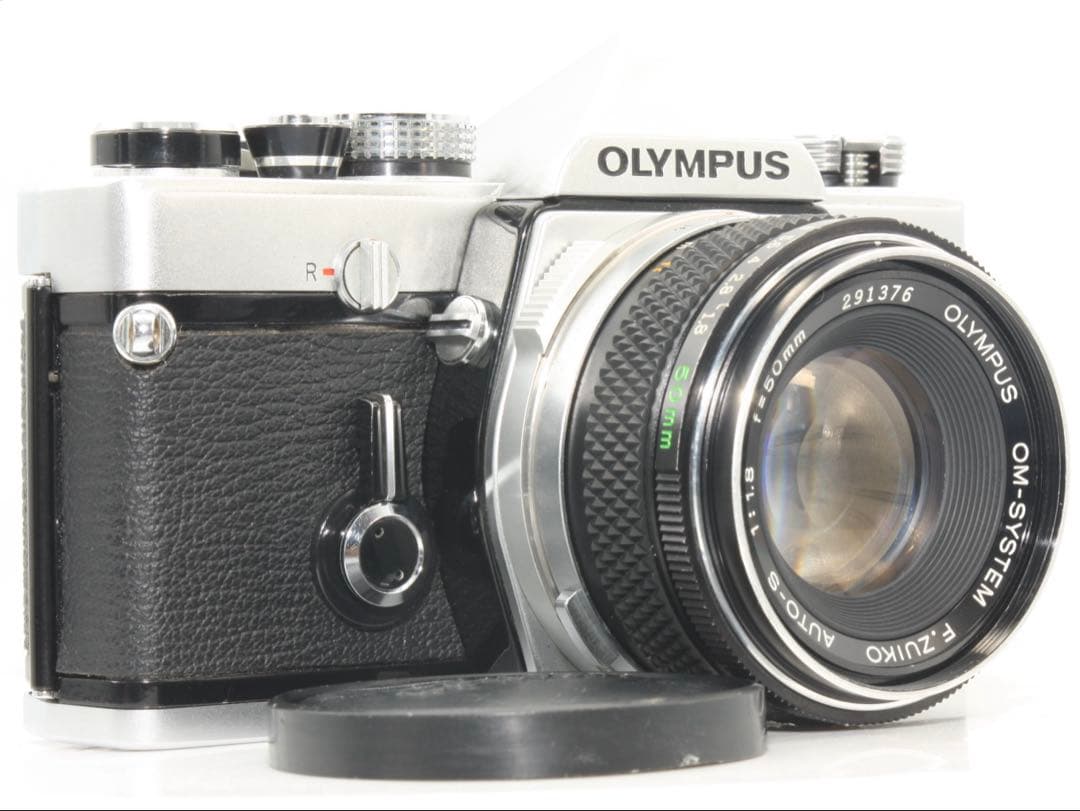整備品　OLYMPUS OM-1 フィルムカメラ 50mm f1.8 レンズ付き