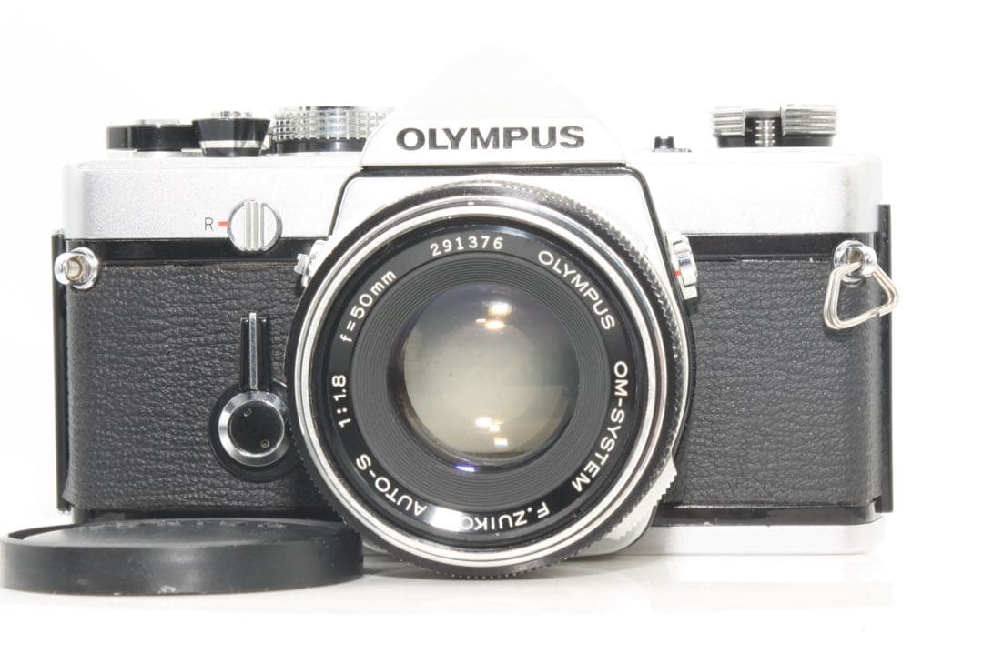 整備品　OLYMPUS OM-1 フィルムカメラ 50mm f1.8 レンズ付き