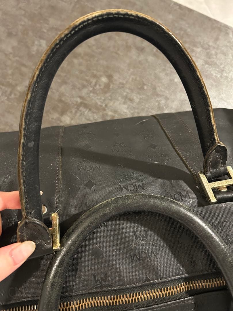 MCM ブラック ボストンバッグ