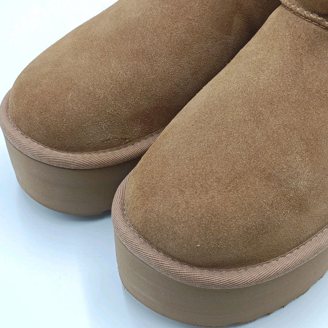 【未使用】アグ UGG クラッシック 厚底 ムートンブーツ 25cm