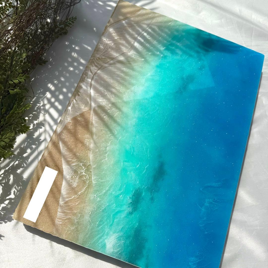 レジンアート　珊瑚礁の海　オーシャンアート　インテリアパネル