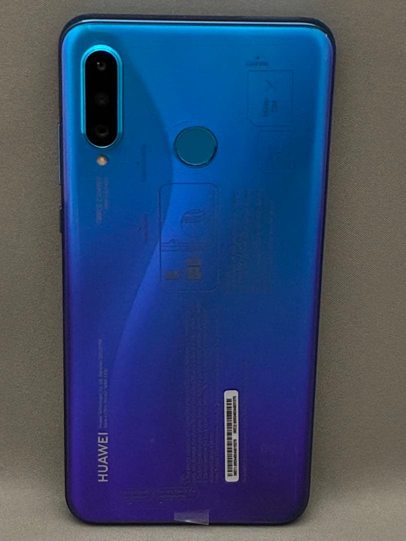 【美品】HUAWEI P30 lite 64GB ブルー MAR-LX2J