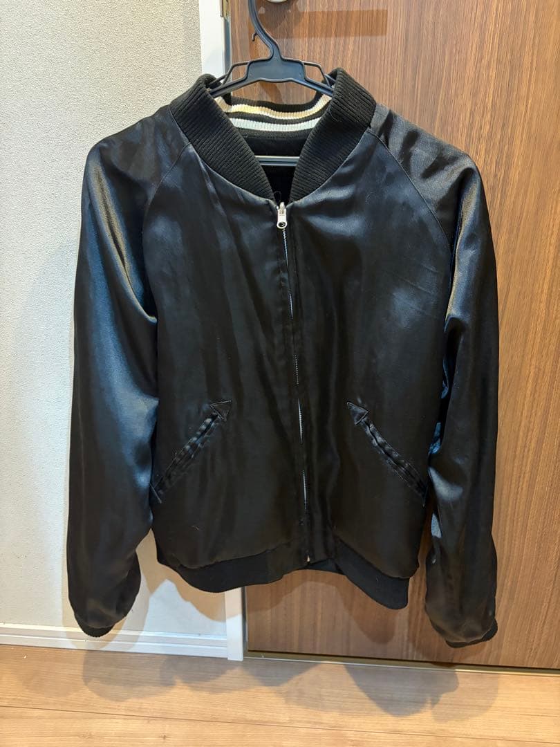 ROLL × 勝手にしやがれ スカジャン スカジャン ベロア素材刺繍