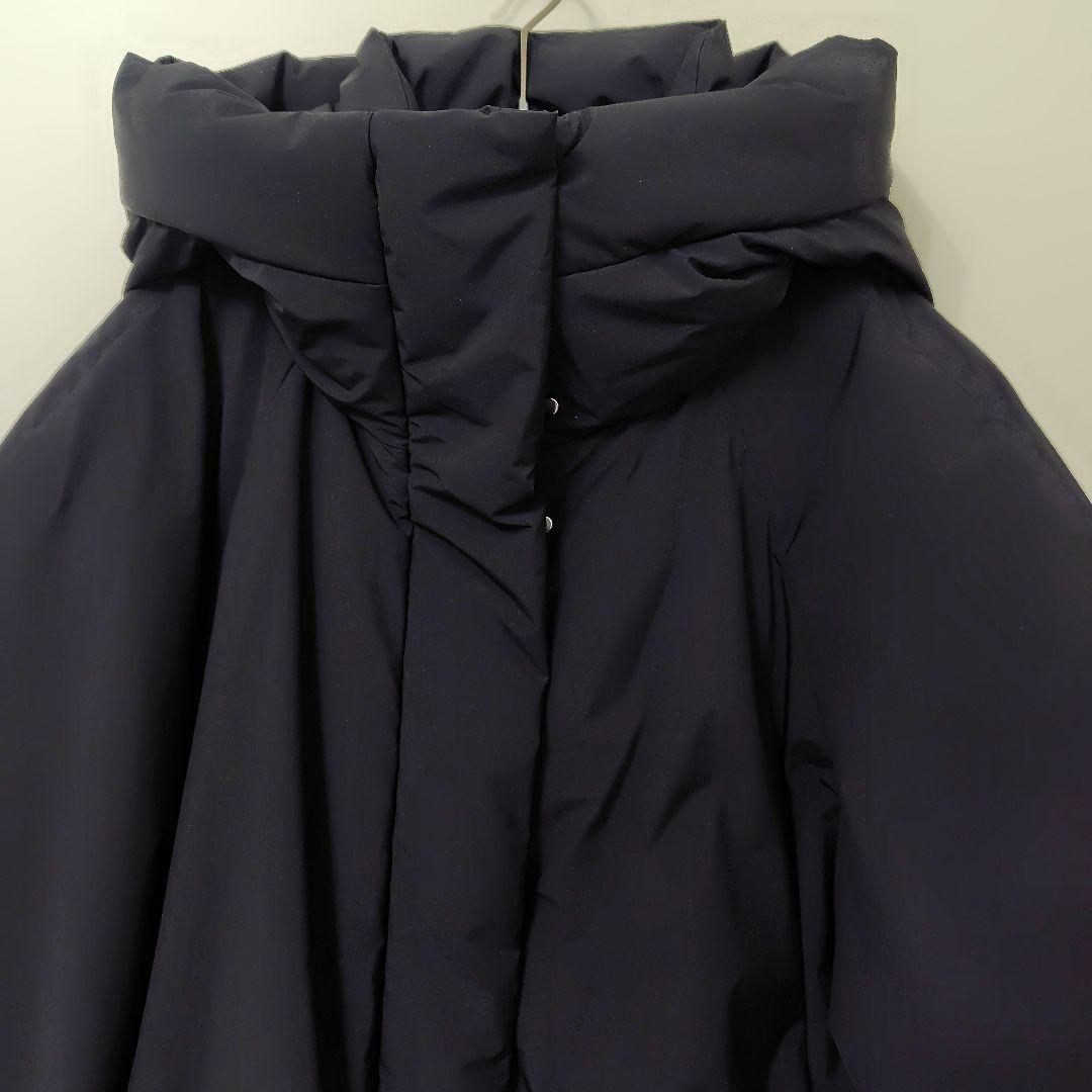 ✧CLANE✧ BALLOON HOODIE LONG DOWN COAT 黒