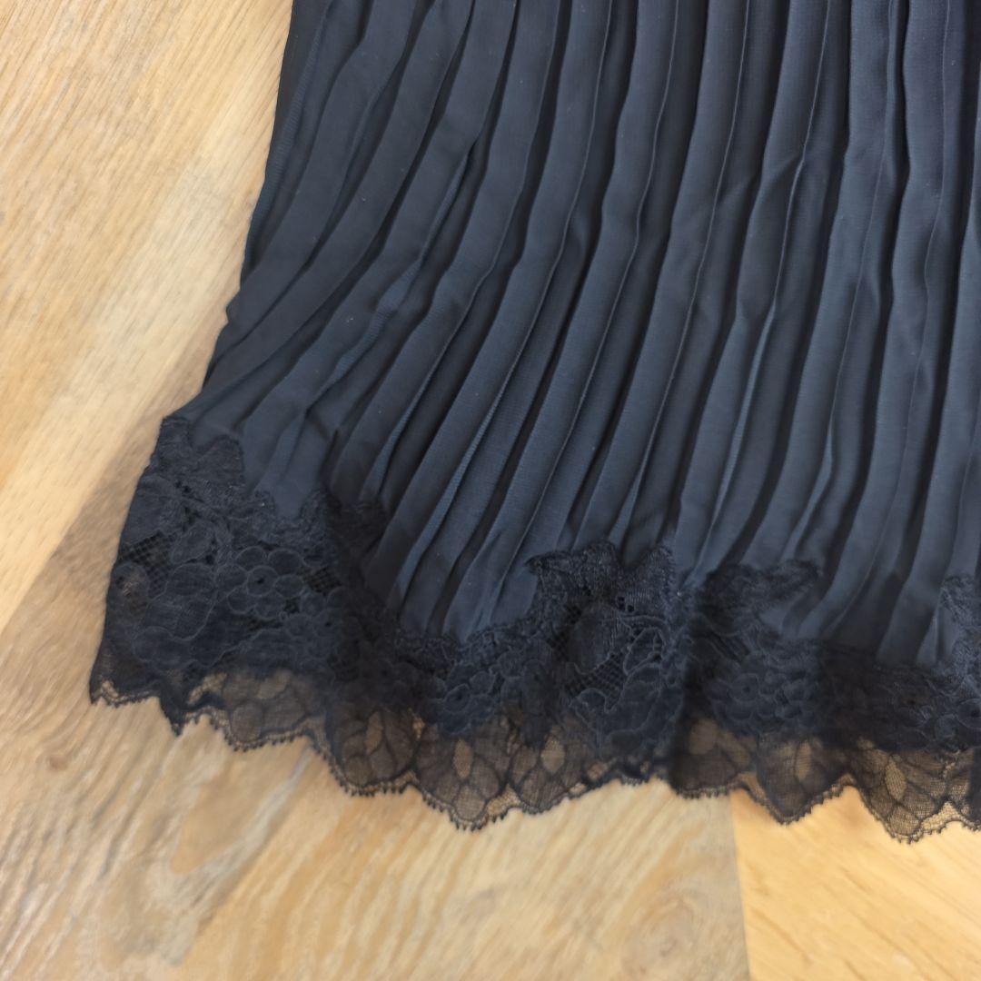 ワコール　トレフル　キャミ　ペチコート　新品　黒レース