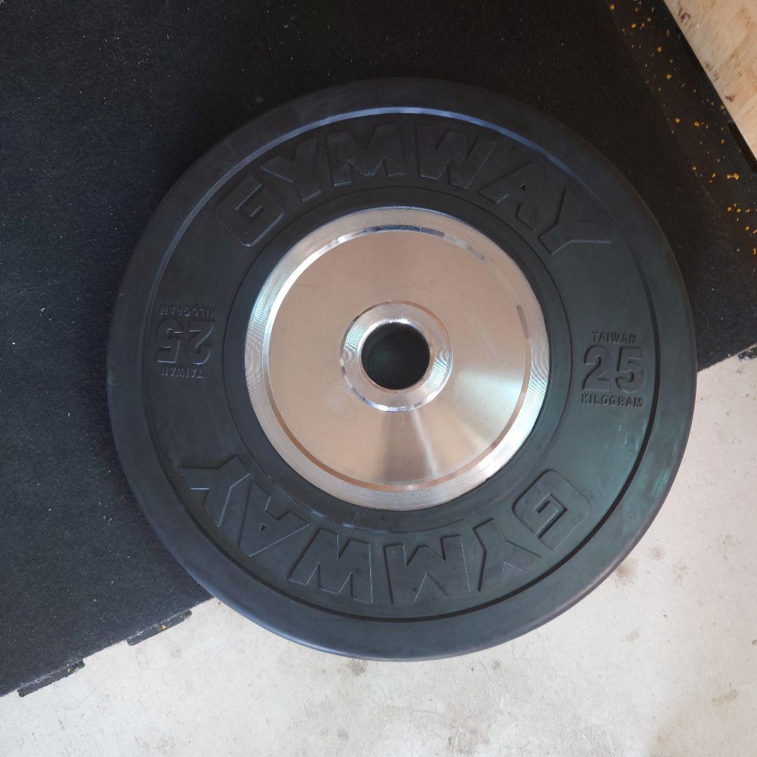 クレサザさん①GYMWAY 25kg ウエイトプレート