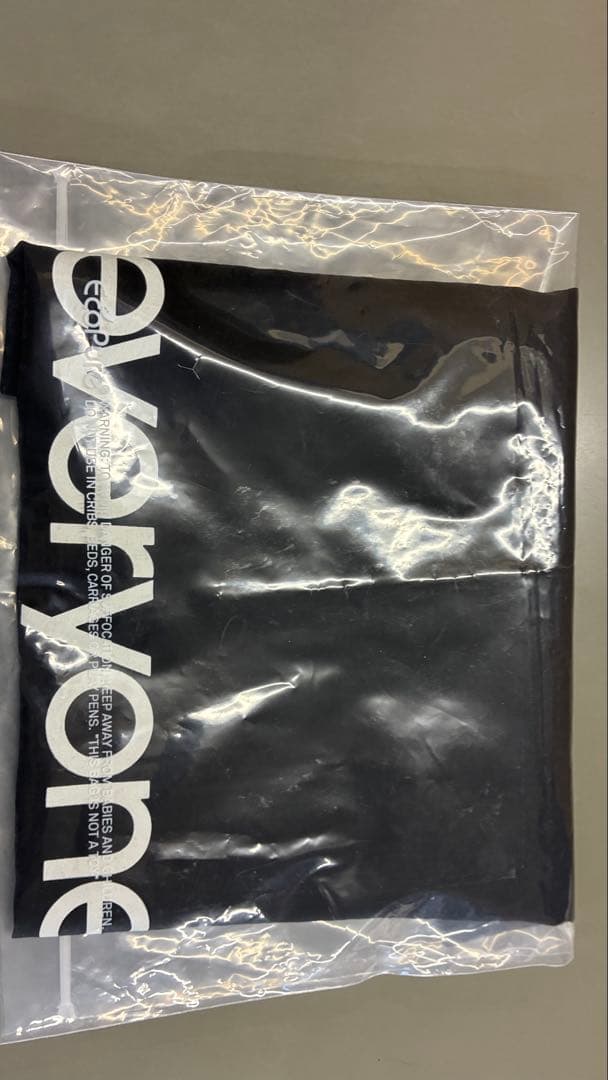 everyone ブラックトートバッグ