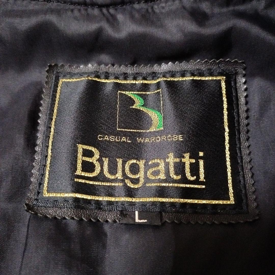 極美品✨Bugatti　レザー ジャケット 　A-2　A2　牛革　L　ブラック