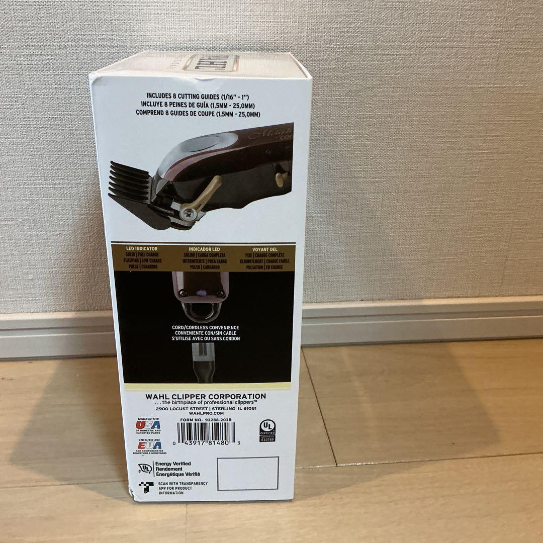 未使用Magic Clip Clip コードレス　バリカン　レッド