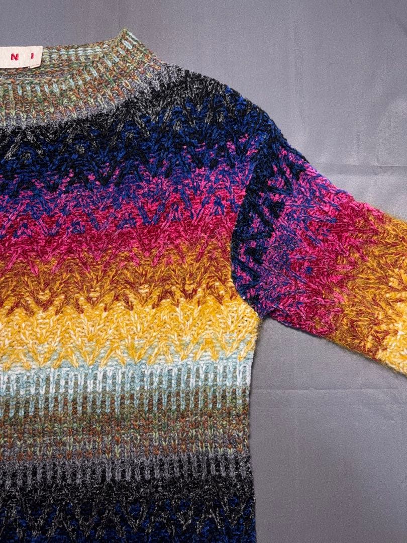 MARNI クレイジーパターンニット モヘヤセーター 22AW
