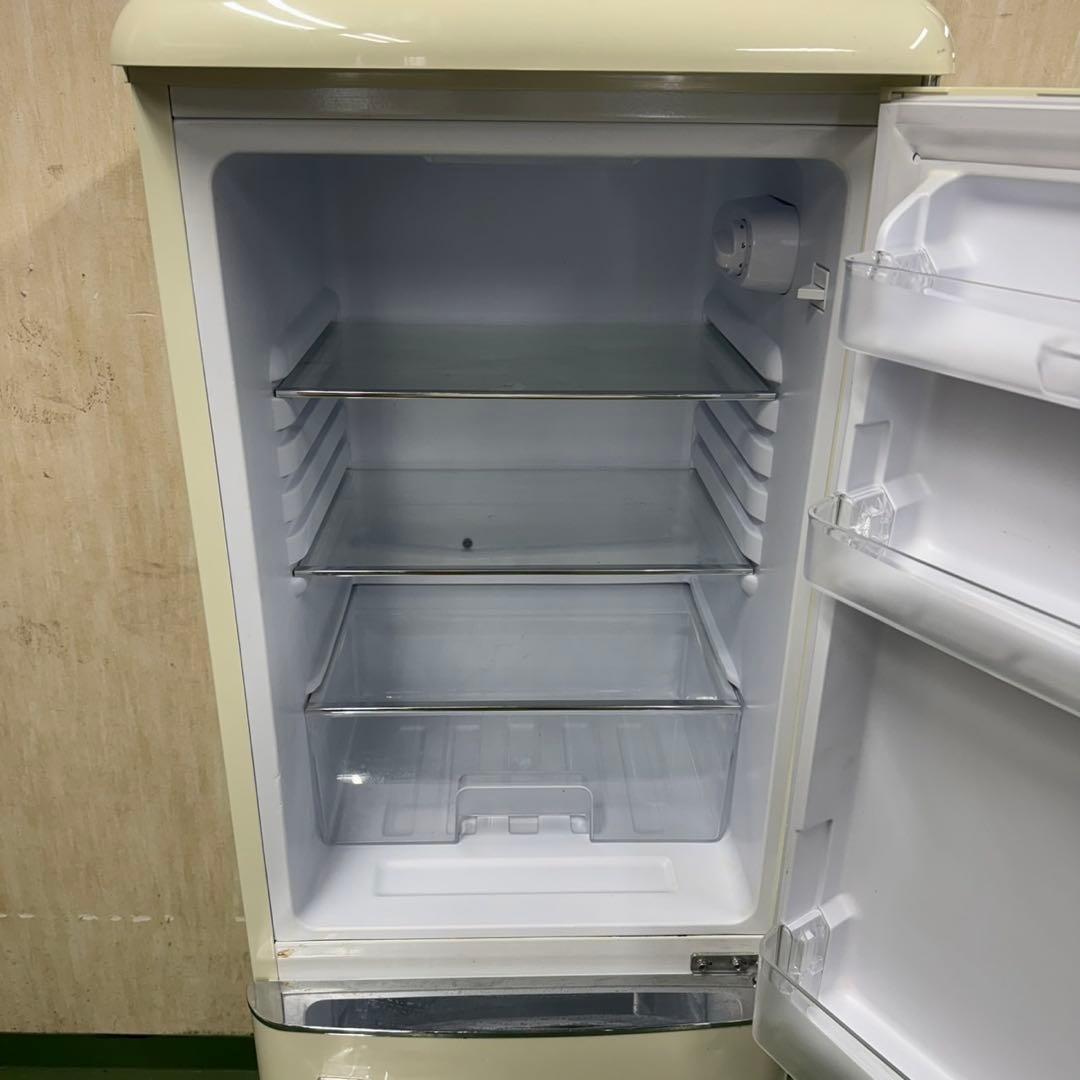 2F☆41送料無料 レトロデザイン冷蔵庫　130L 安い　洗濯機