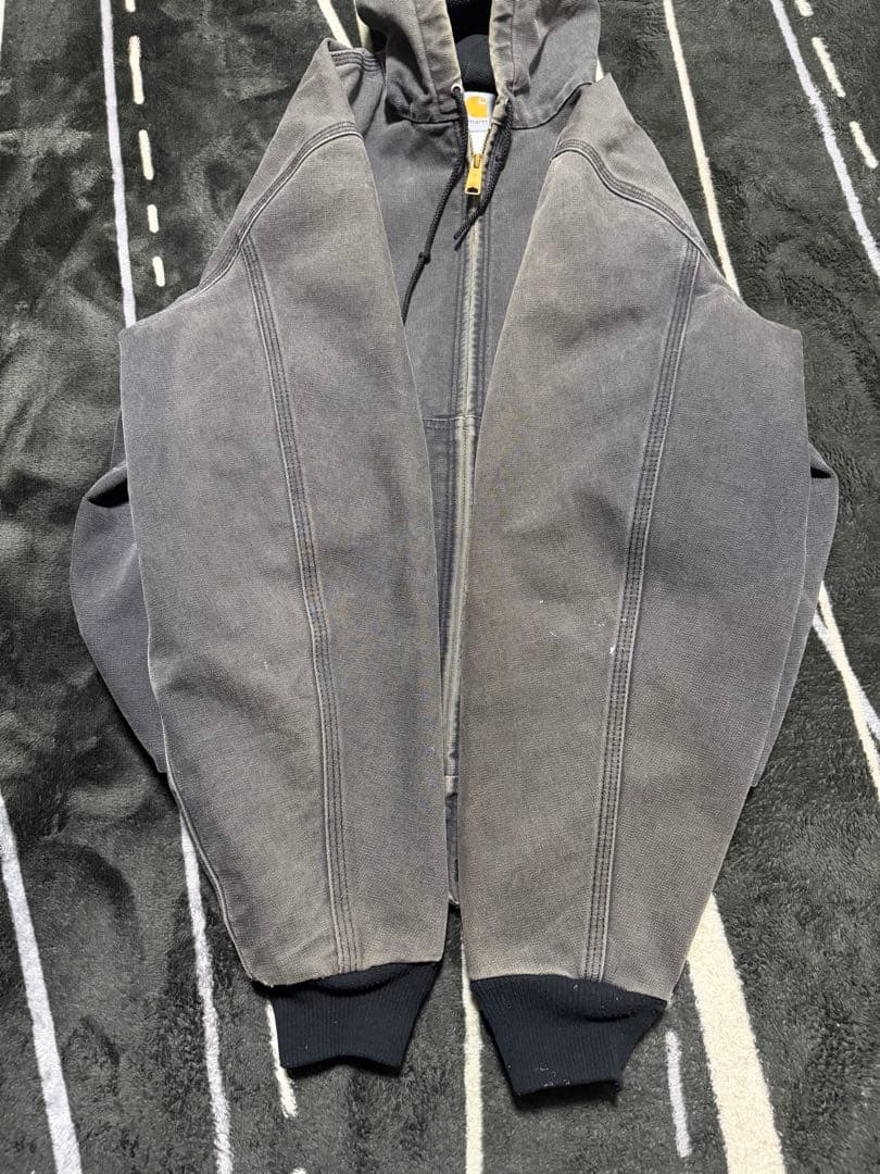 ‼️希少 90sフェード カーハート アクティブジャケットJ03ブラックUSA製