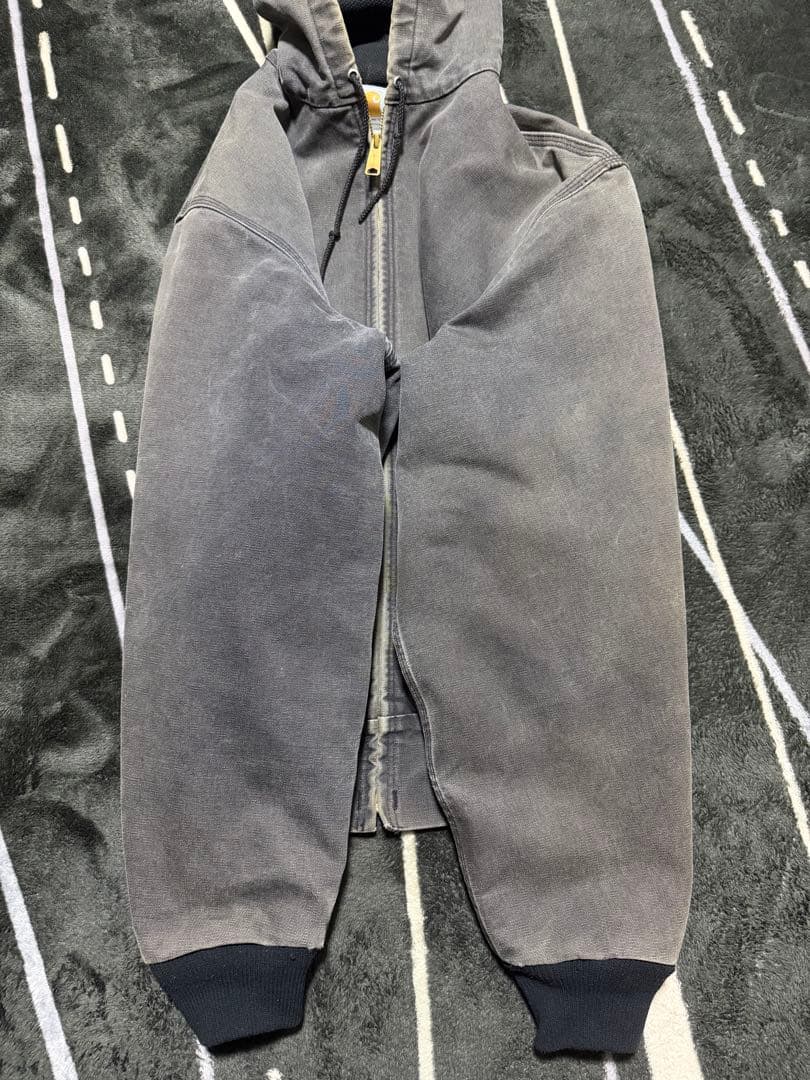 ‼️希少 90sフェード カーハート アクティブジャケットJ03ブラックUSA製