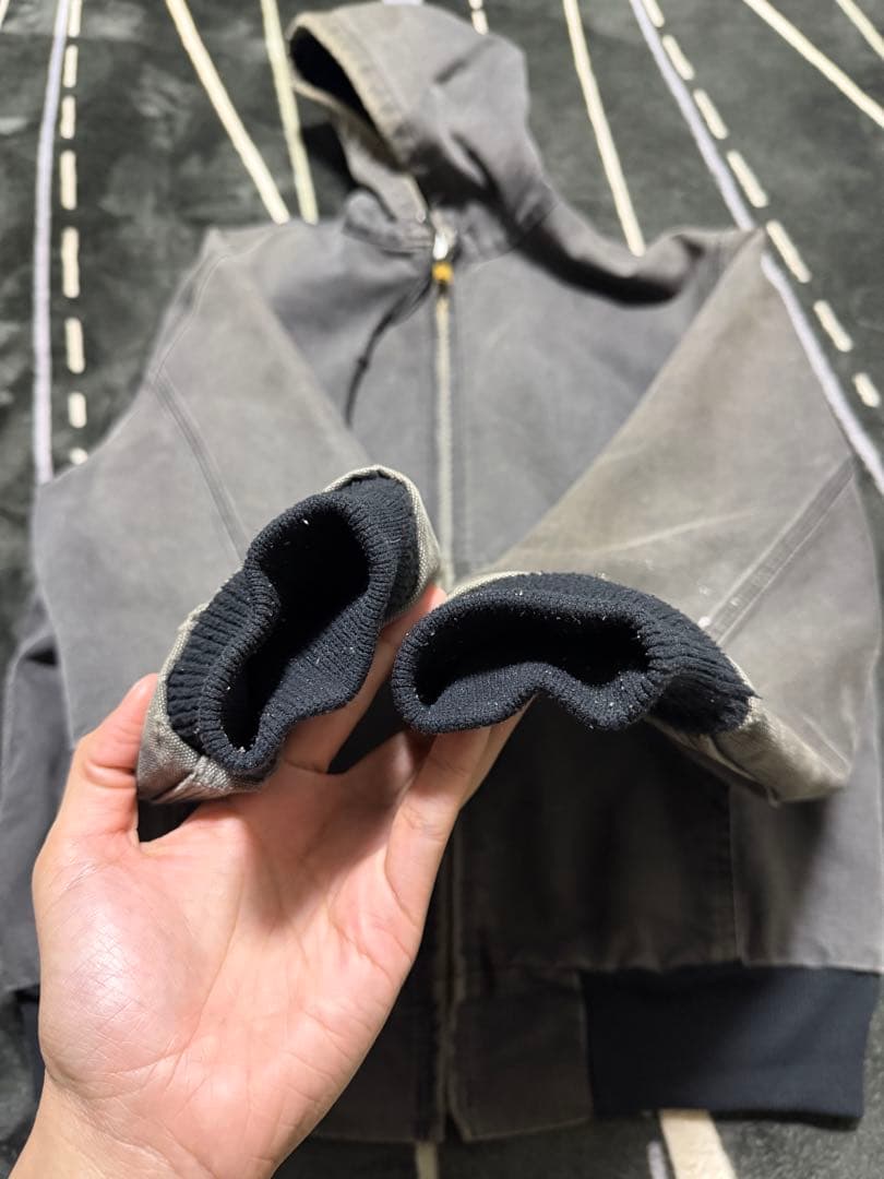 ‼️希少 90sフェード カーハート アクティブジャケットJ03ブラックUSA製