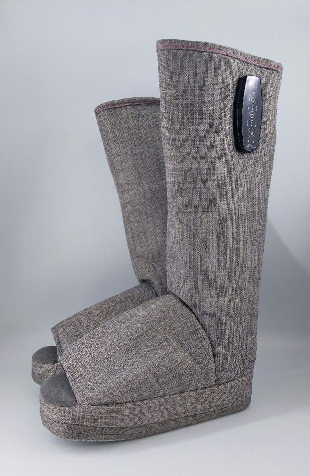 新品未使用 リフレキュット EMSストレッチブーツ グレー色 マッサージ