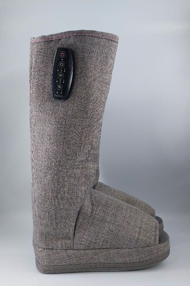 新品未使用 リフレキュット EMSストレッチブーツ グレー色 マッサージ