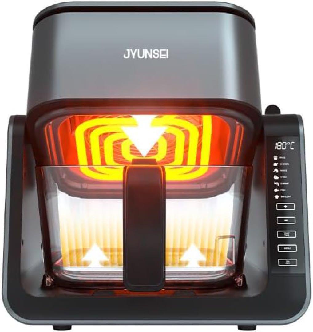 ノンフライヤー 2in1 エアフライヤー&グリルパン 4L+1.5L大容量家庭用