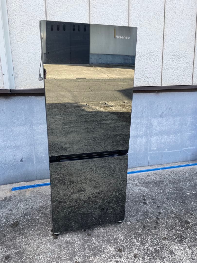2021年製Hisense 2ドア冷蔵庫 ブラック
